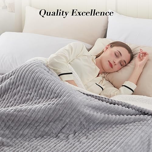 Miniatura 3 de Westinghouse Manta térmica de tamaño matrimonial, manta eléctrica de franela suave a Sherpa con 10 ajustes de calefacción y apagado automático de 1