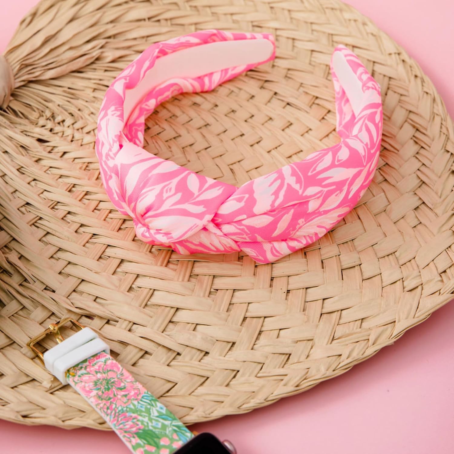 Lilly Pulitzer Top Knot Headband for Women, Colorful Knotted Headband, Cute Hair Accessories for Women & Girls, Tulip to Tango