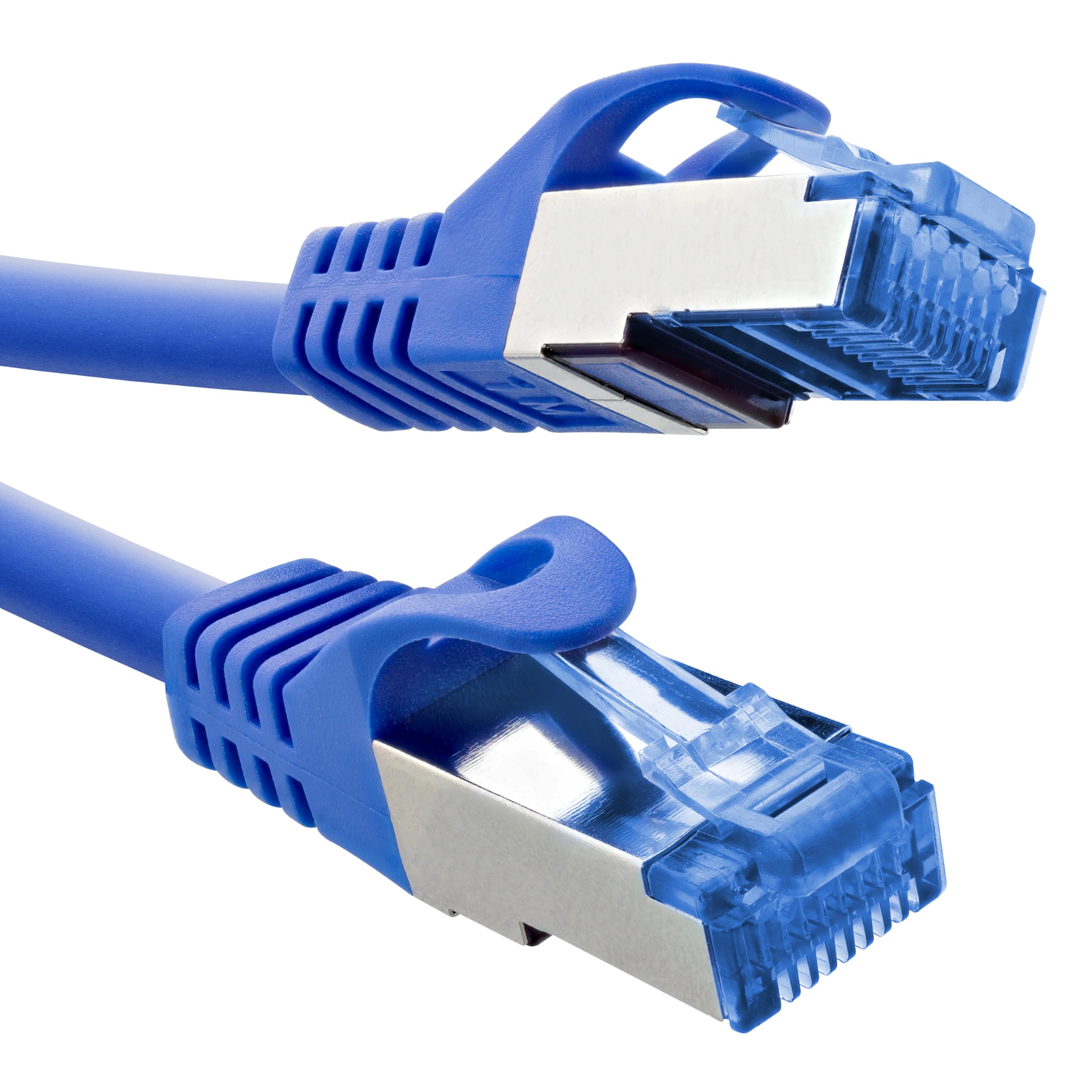 InLine Patch Cable, Cat.6A, S/FTP, TPE (LSZH), CCA, PoE, LAN, Ethernet, Network Cable, RJ45 Gigabit, Blue, 1.5 m, 72614B