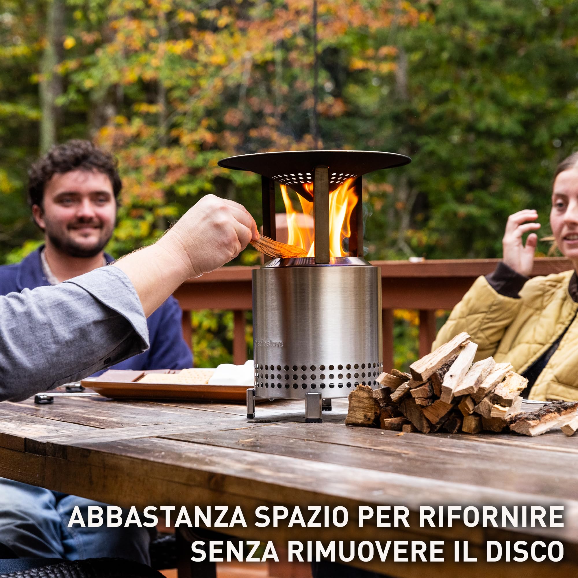 Solo Stove Mesa - Deflettore di calore XL, con 3 gambe staccabili, accessorio per braciere da falò, cattura e reindirizza il calore, acciaio inossidabile 304 (HxDia) 15,2 x 26,7 cm, 0,6 kg