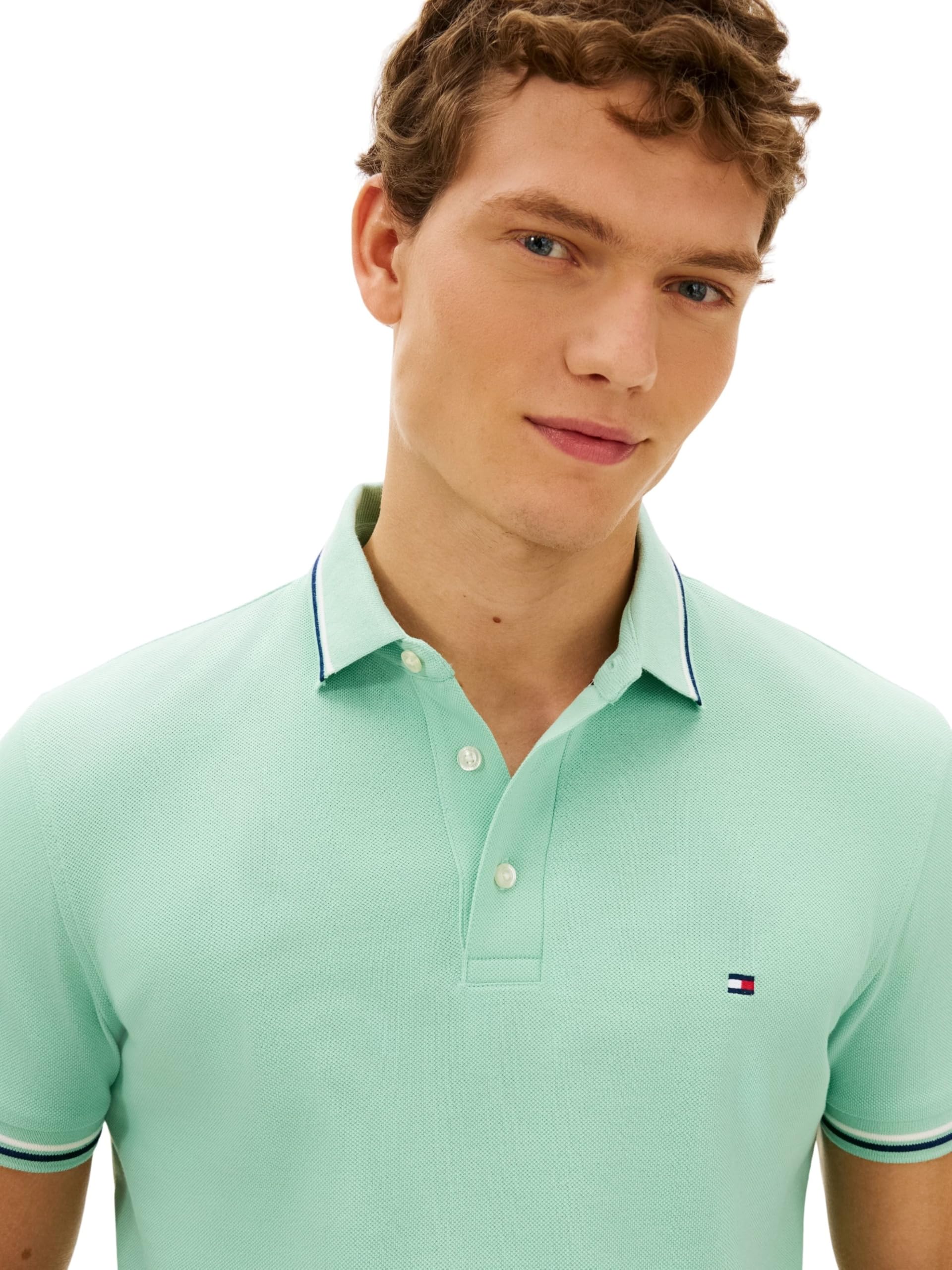 Tommy Hilfiger Polo Manches Courtes Homme Tipped Seasonal Slim Fit