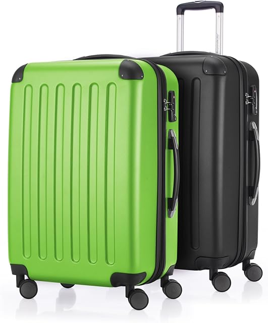 Hauptstadtkoffer Zestaw walizek całoroczny 15, zielono-czarny, Set 65/65 cm, Zestaw walizek
