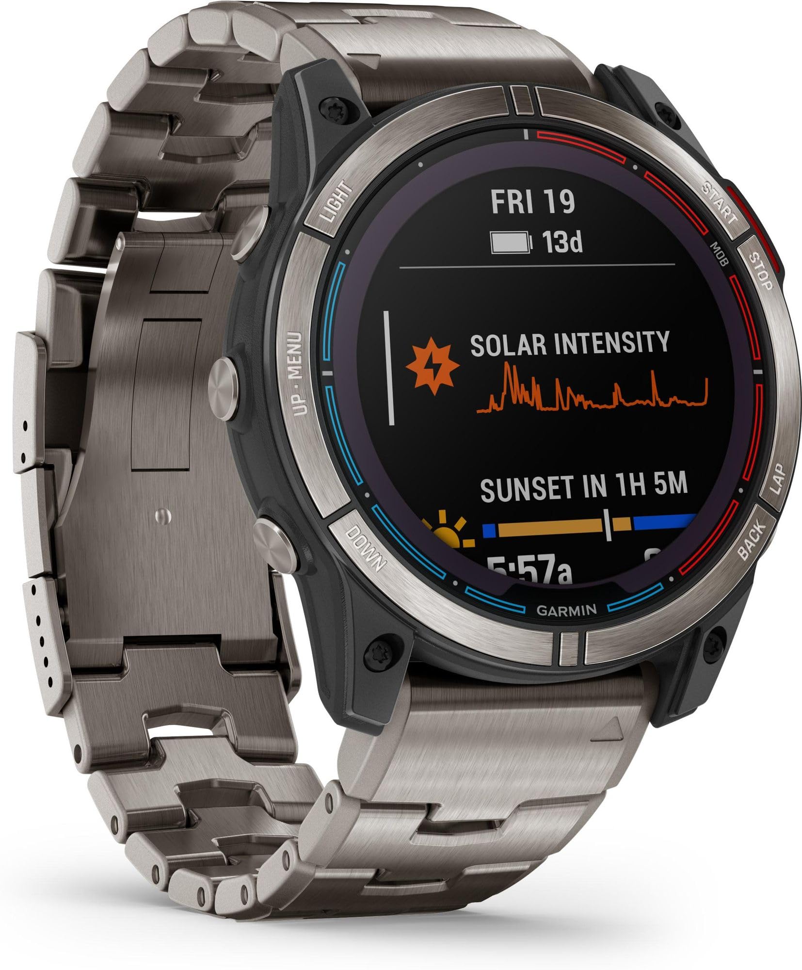 Garmin - Smartwatch - Unissex - Quatix® 7X Sapphire Solar Titan - 010-02541-61