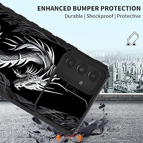 Miniatura 5 de RYUITHDJP for Samsung Galaxy A13 5G Case 6.5" Kickstand Dragon Black Design Phone Case for Samsung Galaxy A13 5g Case Camera Lens Protect Shockproof
