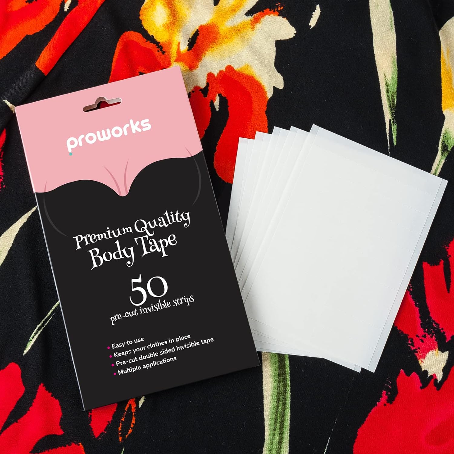 Proworks Fashion Tape Double Sided Body Tape & Clothing Tape Clear