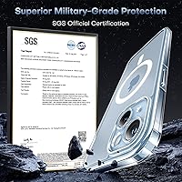 Vista 74 de TOCOL Funda magnética 3 en 1 para iPhone 15 Pro, mejorada [protección completa de cámara] con 2 protectores de pantalla, compatible con MagSafe, Gris