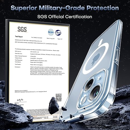 Miniatura 74 de TOCOL Funda magnética 3 en 1 para iPhone 15 Pro, mejorada [protección completa de cámara] con 2 protectores de pantalla, compatible con MagSafe, Gris