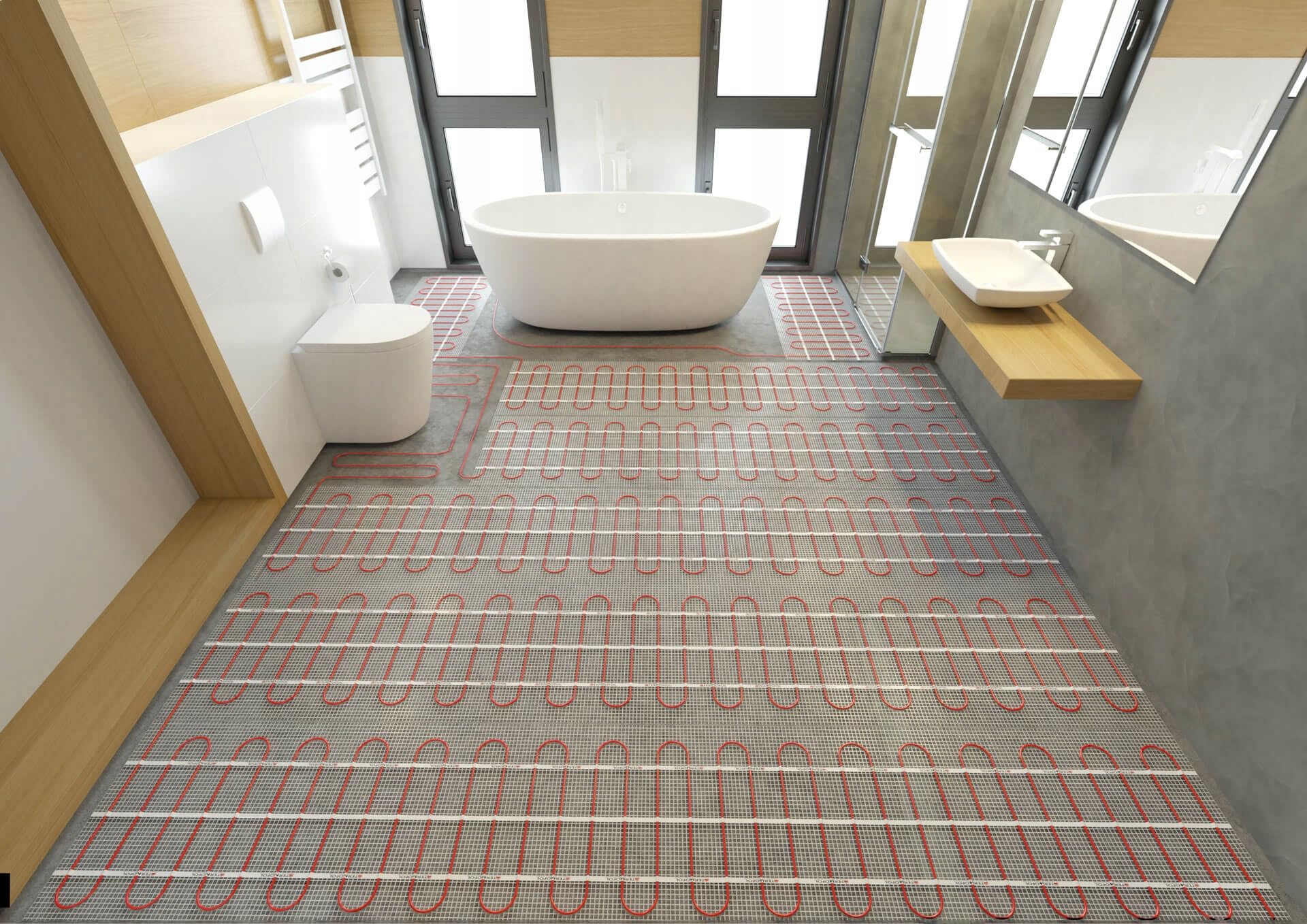 Termofol Mata grzewcza do ogrzewania podłogowego – ogrzewanie podłogowe do salonu i łazienki – folia grzewcza o sile grzewczej 150 W/m2 – powierzchnia 15 m² – bez termostatu
