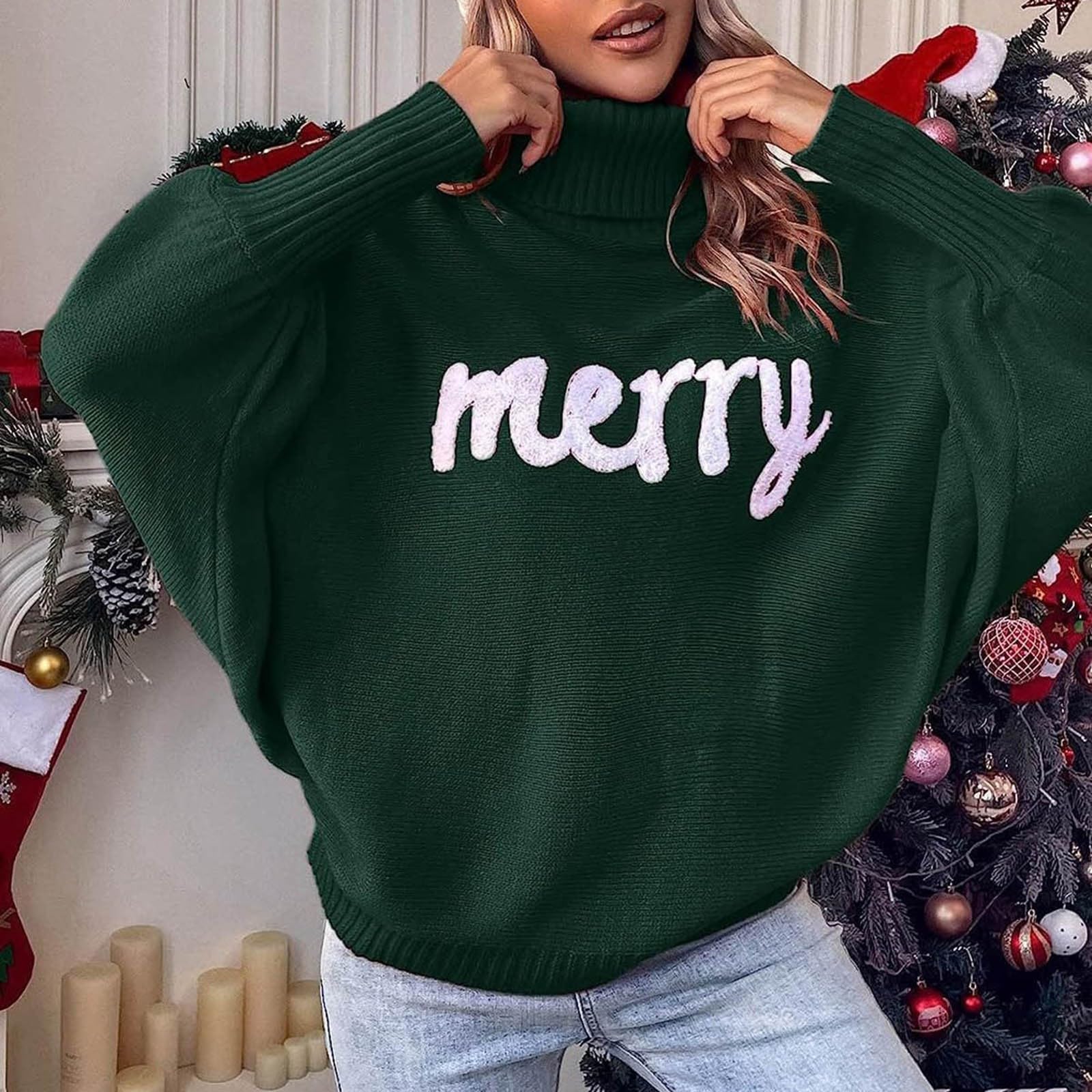 Maglie Natalizie Donna, Maglioni Natalizi Divertenti Maglione Natalizio Da Donna Con Stampa Divertente Felpe In Cotone Babbo Natale Elegante Moda Maglione Natale Donna Renna Regalo Di Natale Per Donna
