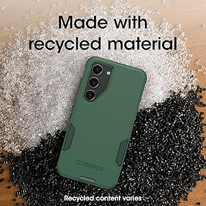 OtterBox Galaxy S23 Commuter Series Case - Trees Company (Green), Slim & Tough, Pocket-Friendly, with Port Protection