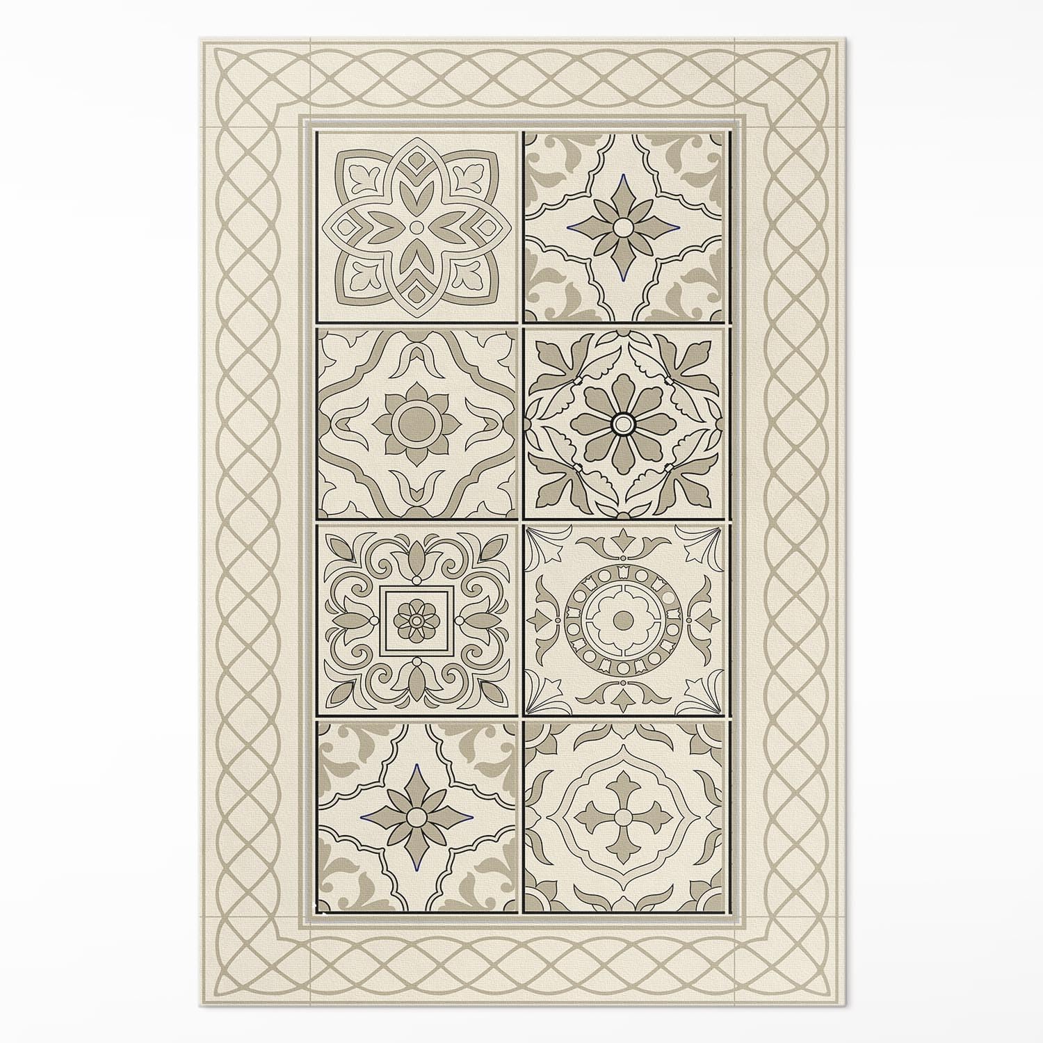 Tapis de cuisine en vinyle rectangle 120x180 pour une maison sans tache