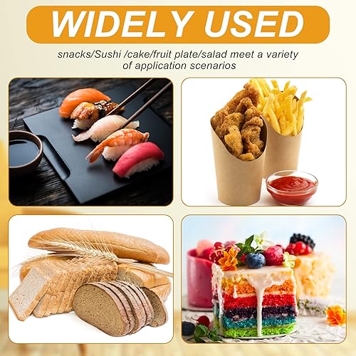 Miniatura 3 de El paquete de 200 juegos desechables para fiestas incluye 50 platos desechables de hoja de palma de bambú de 8 pulgadas y 150 cubiertos 50 tenedores