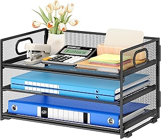 Home office VITVITI Organizador de secretária, Bandeja para Cartas de 3 Niveles y 1