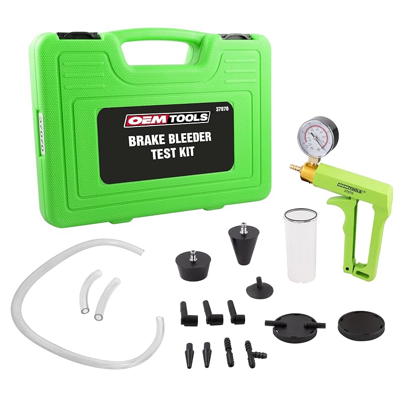 Kit de Sangria de Freios OEMTOOLS 37070 com Bomba de Vácuo Manual e Manômetro