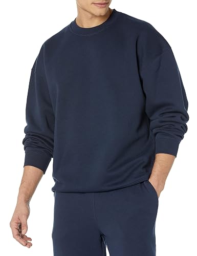 Amazon Essentials Men's Oversized-Fit Crewneck Sweatshirt (Available in Big & Tall)