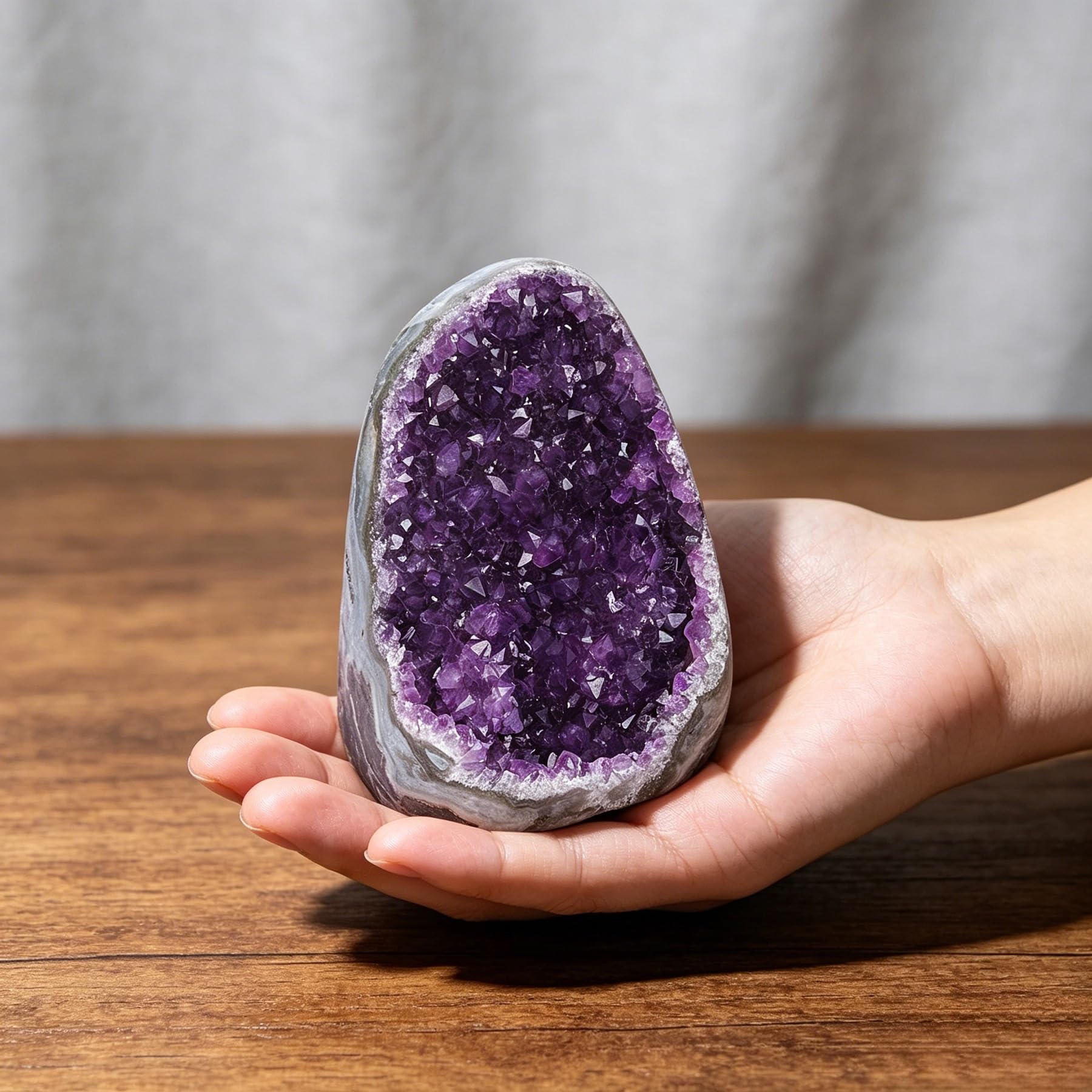 Amazon.co.jp: 天然 アメジストクラスター原石ウルグアイ産, 紫水晶