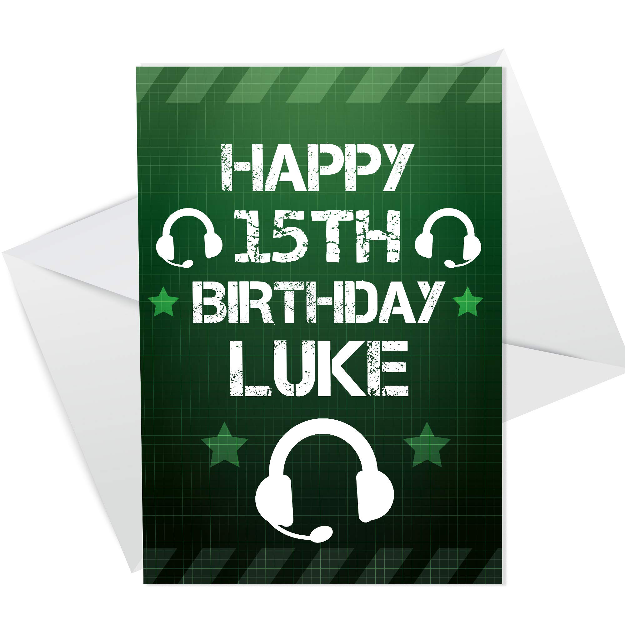 RED OCEAN Gamer Birthday PERSONALISED Card For Son Brother Grandson Nephew Novelty Card For Boys