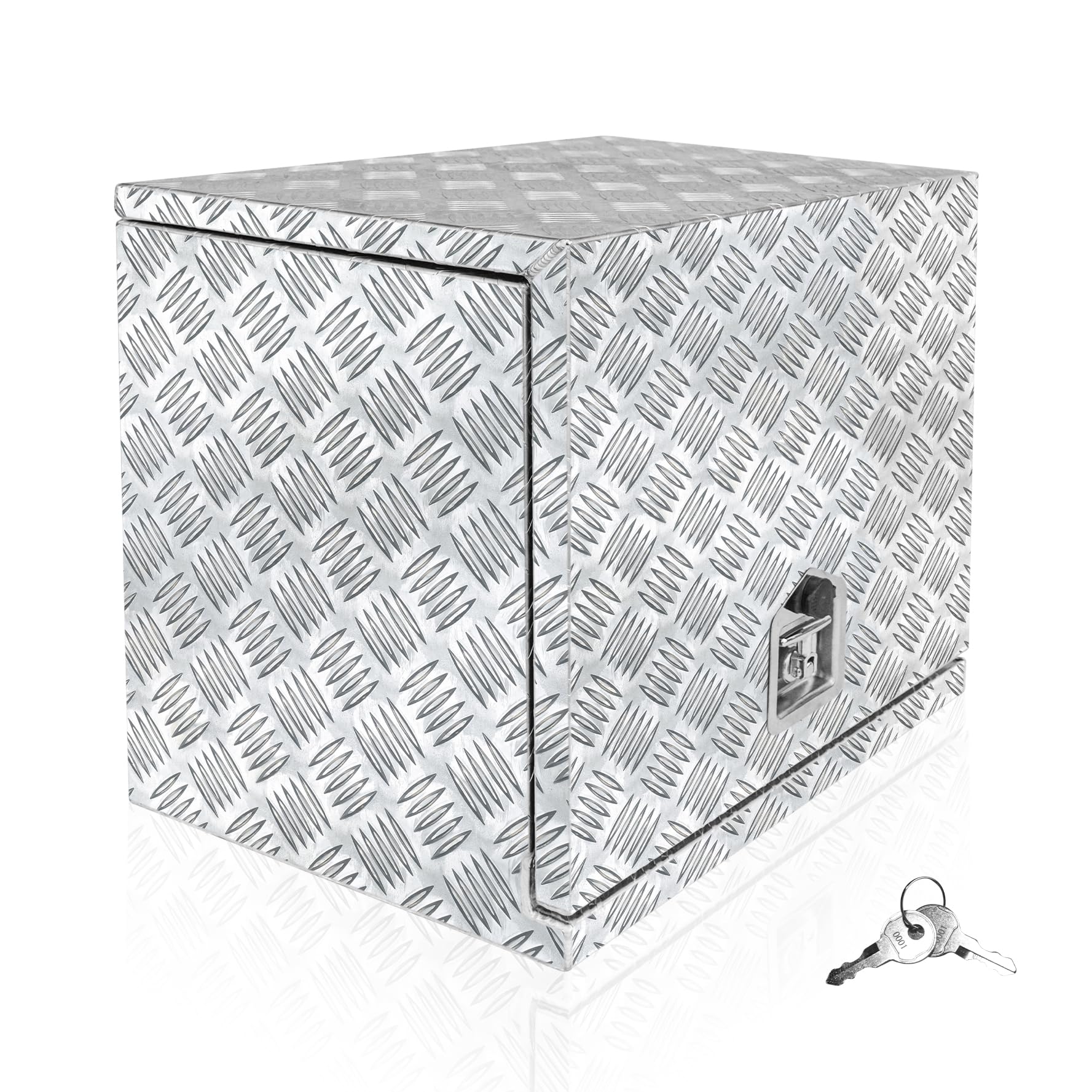 Wodoodporna aluminiowa skrzynka narzędziowa nerator 76 x 51 x 61 cm - bezpieczne Sto z zamkiem i kluczem do quadów i przyczep Truc - i bezpieczny Solut dla neratorów i Equint