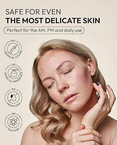 Miniatura 6 de De:maf All Day Glow - Limpiador de leche cremosa | Lavado facial suave para pieles sensibles, lavado facial coreano y limpiador facial hidratante