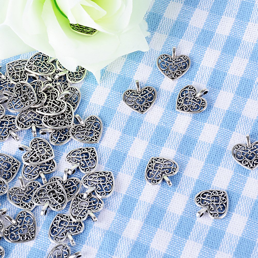 Ciondoli a forma di cuore e frutta per la creazione di gioielli, orecchini fai da te, collane, bracciali, gioielli, accessori per realizzare telefono in rame color oro  36