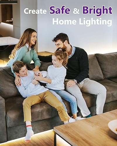 Miniatura 10 de HitLights COB - Tira de luces LED de color blanco cálido 3000K, 32.8 pies de alta densidad de alta densidad, 24 V, 5120 LED, 350+ LMFT, CRI 90+,