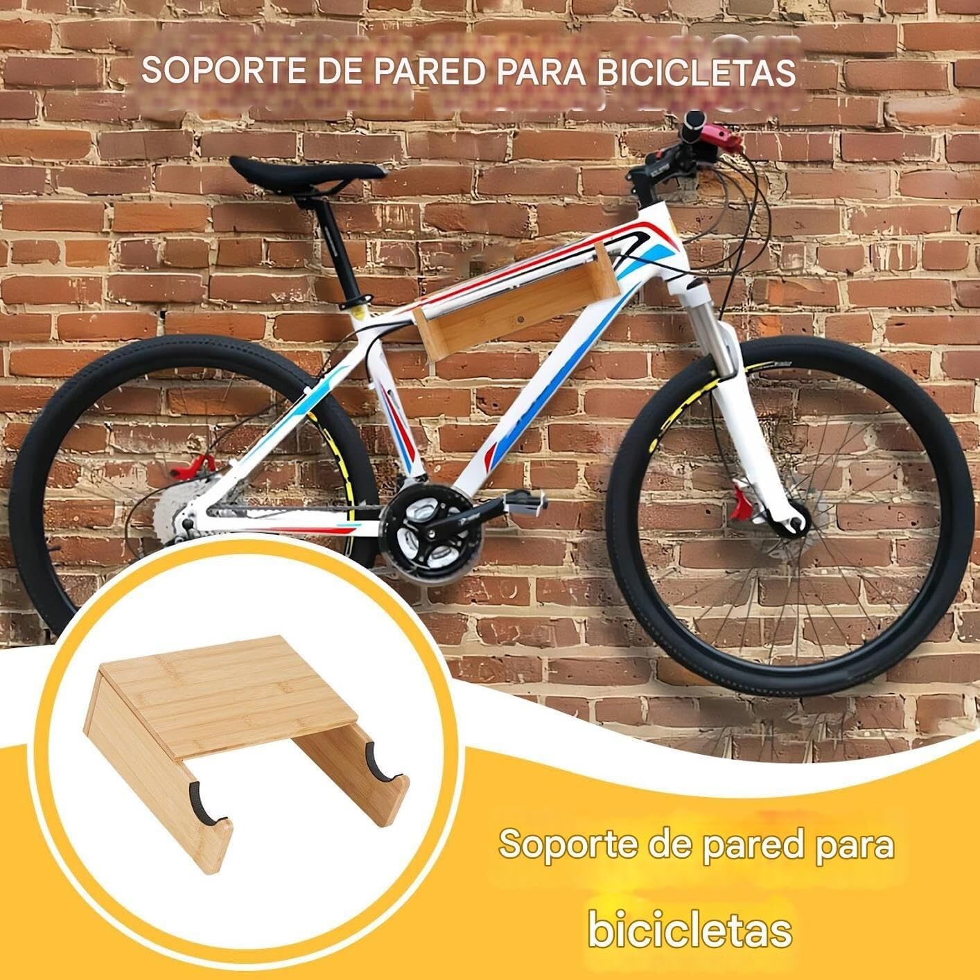 Soporte de pared para bicicletas, gancho colgante, organizador, 1 unidad