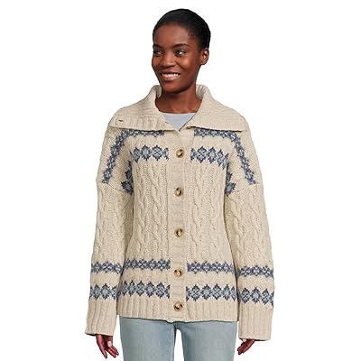 Faherty Highland Fairisle Cardigan Women