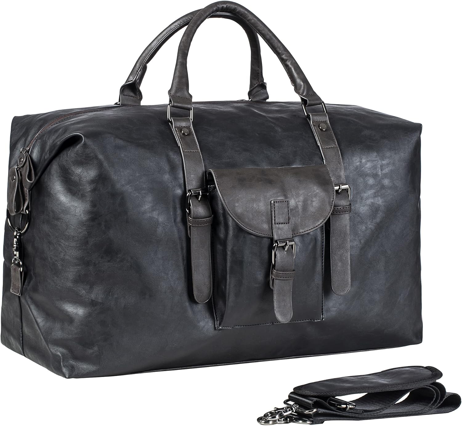 oversized leather duffle bag