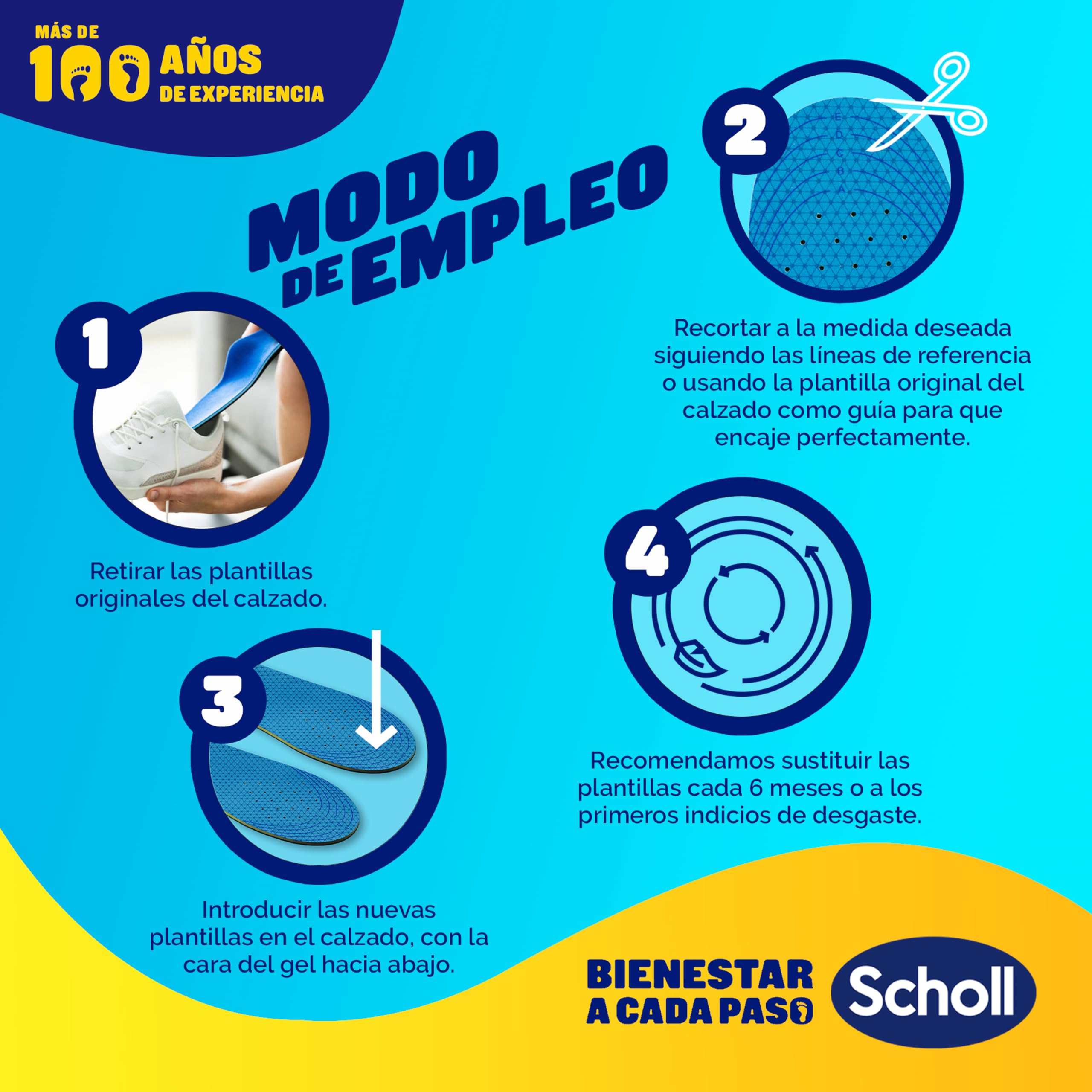 Scholl GelActiv Plantillas de Gel con Memory Foam Antifatiga Hombre Talla 40-46.5
