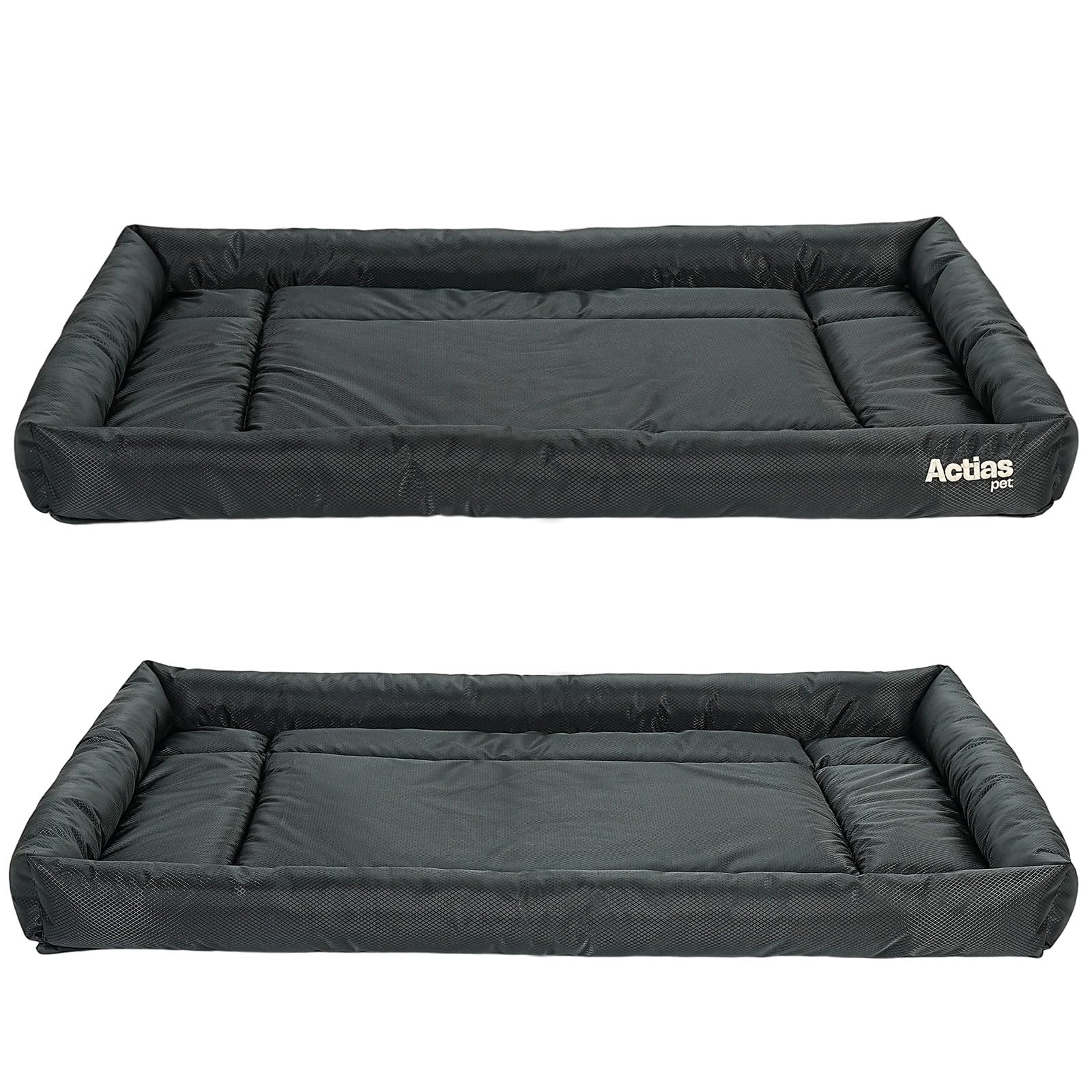 Actiaspet Waterproof Dog Crate Bed Non-Slip Base Multiple Sizes (Black, XX Large) — image 1