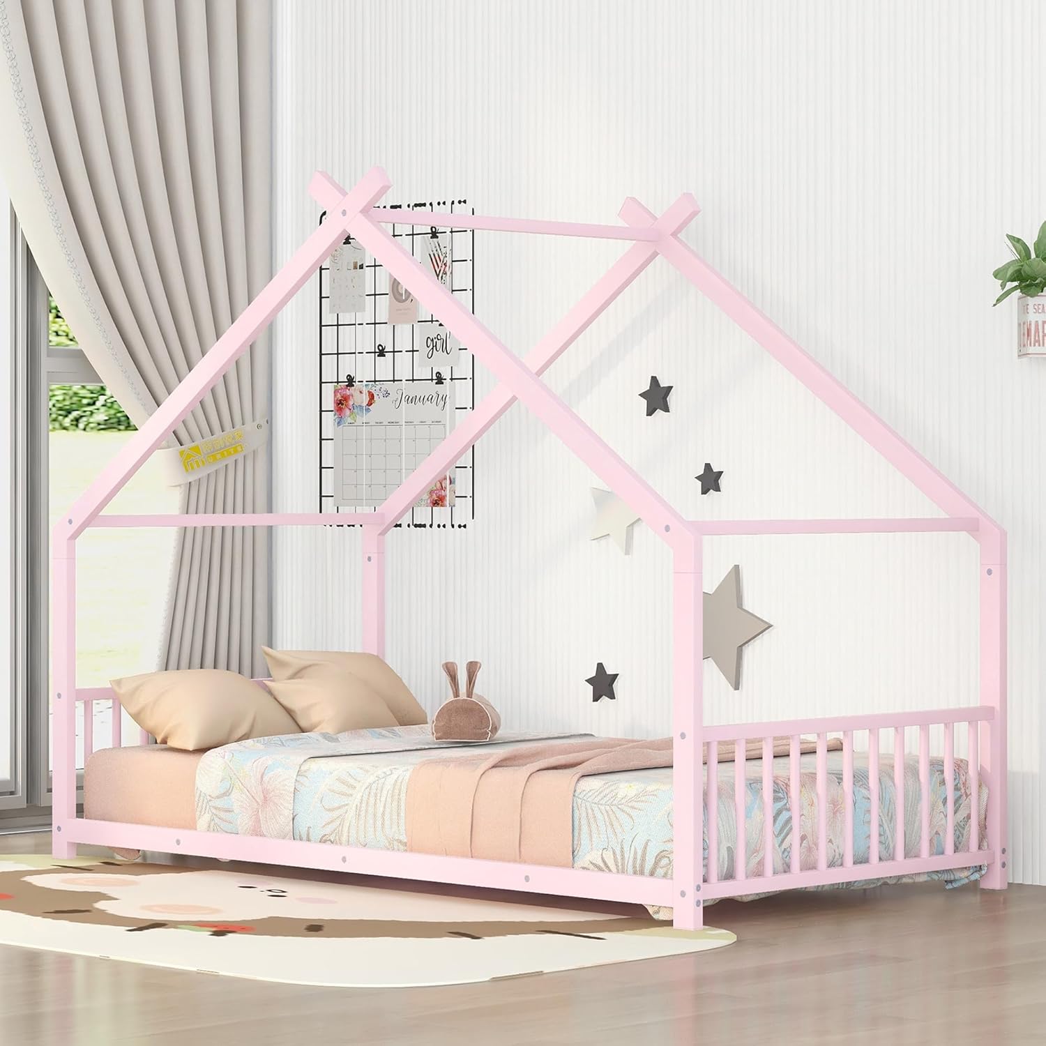 Amazon.com: Montessori Floor Bed Frame Twin Size, Twin Floor Bed Frame