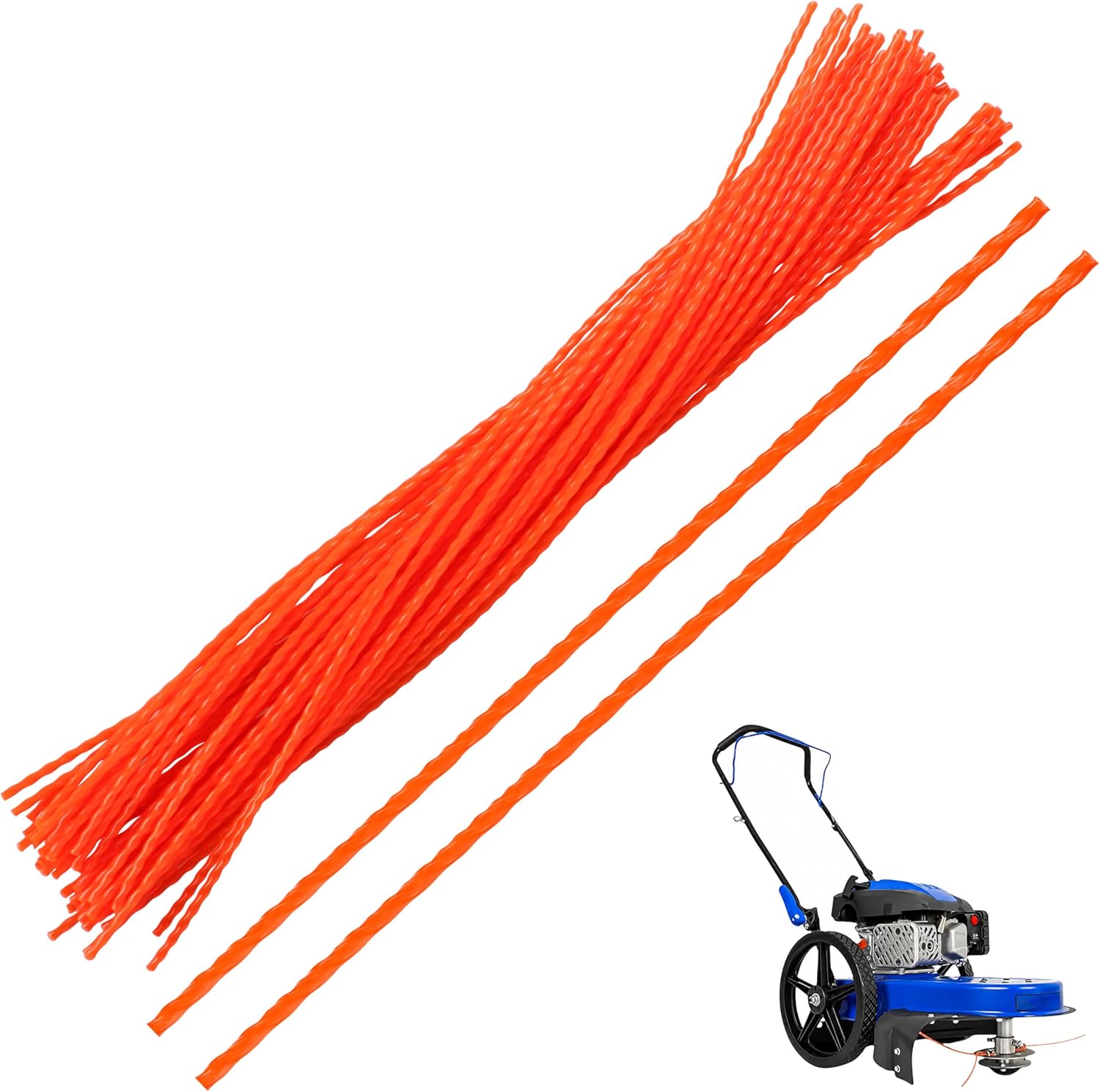 Universal String Trimmer Line Replacement for Toro 58620, S-ENIX, Earth-Quake, B-ILT, Walk Behind Mower & Outdoor Grass Trimmer, 19.8" x .155" Trimmer Line 50 Pack