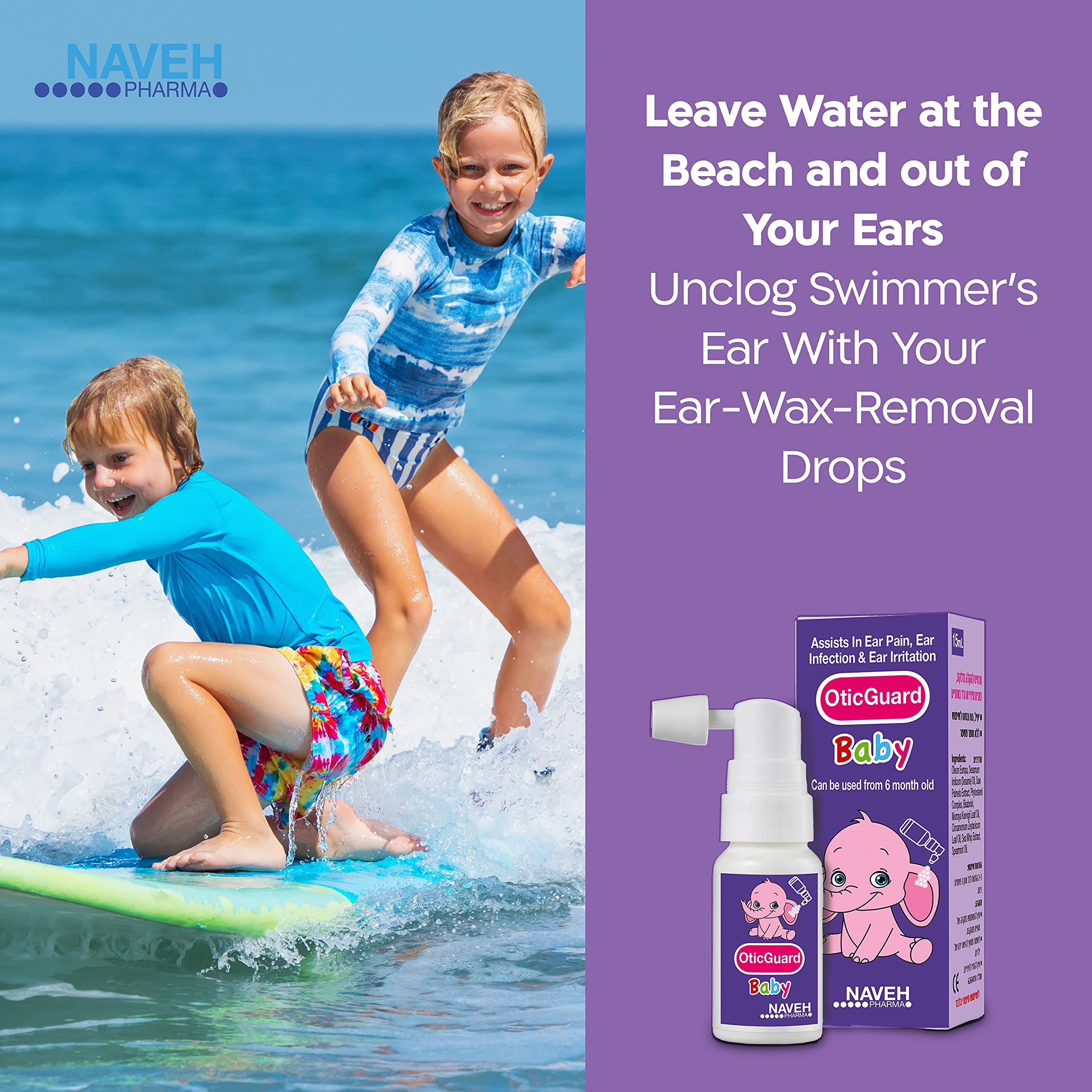 NAVEH PHARMA Otic Guard Natural HerbalOil Blend Spray for Ear