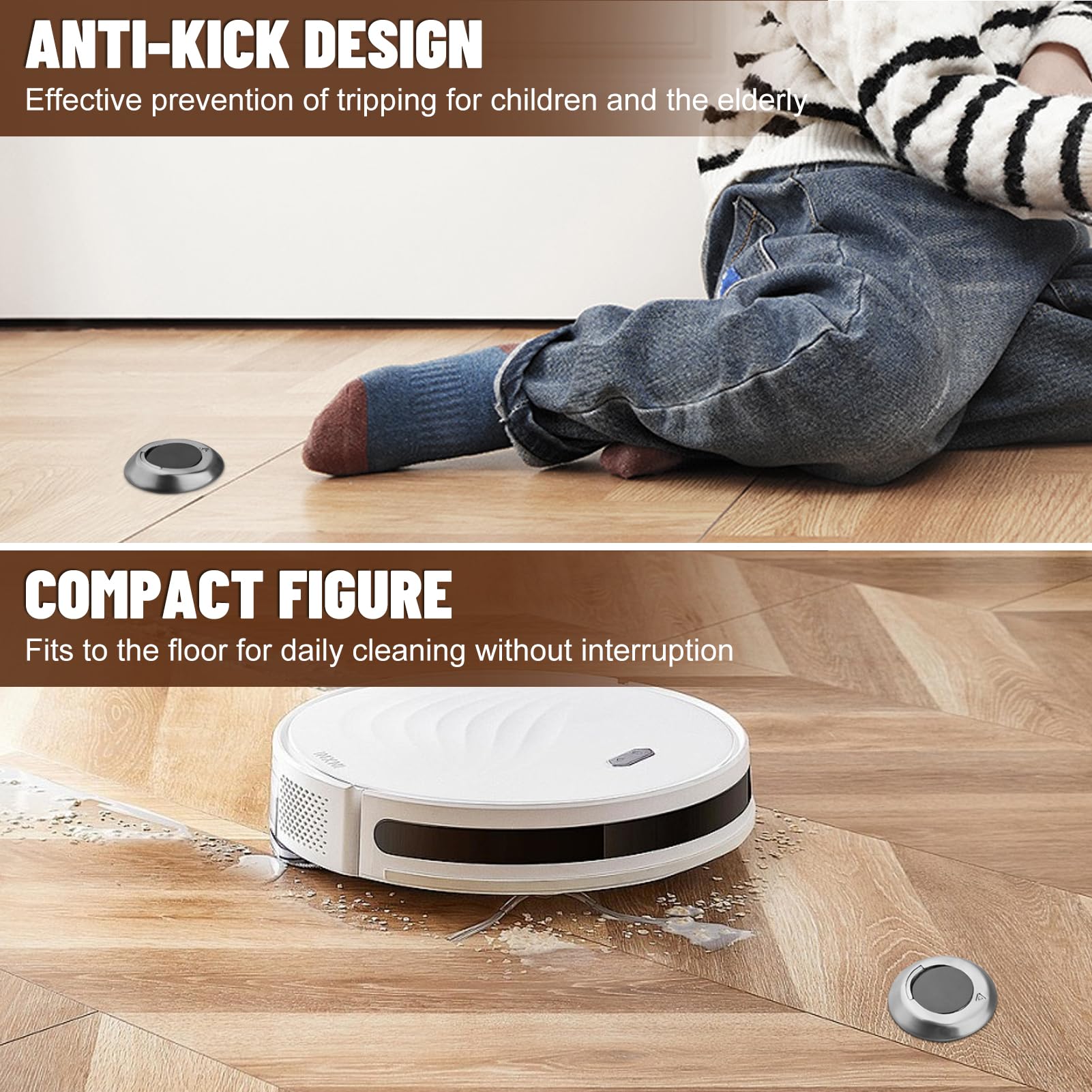 Magnetischer Türstopper Selbstklebend - Höhenverstellbar Ohne Bohren Für Türen Bis 20mm