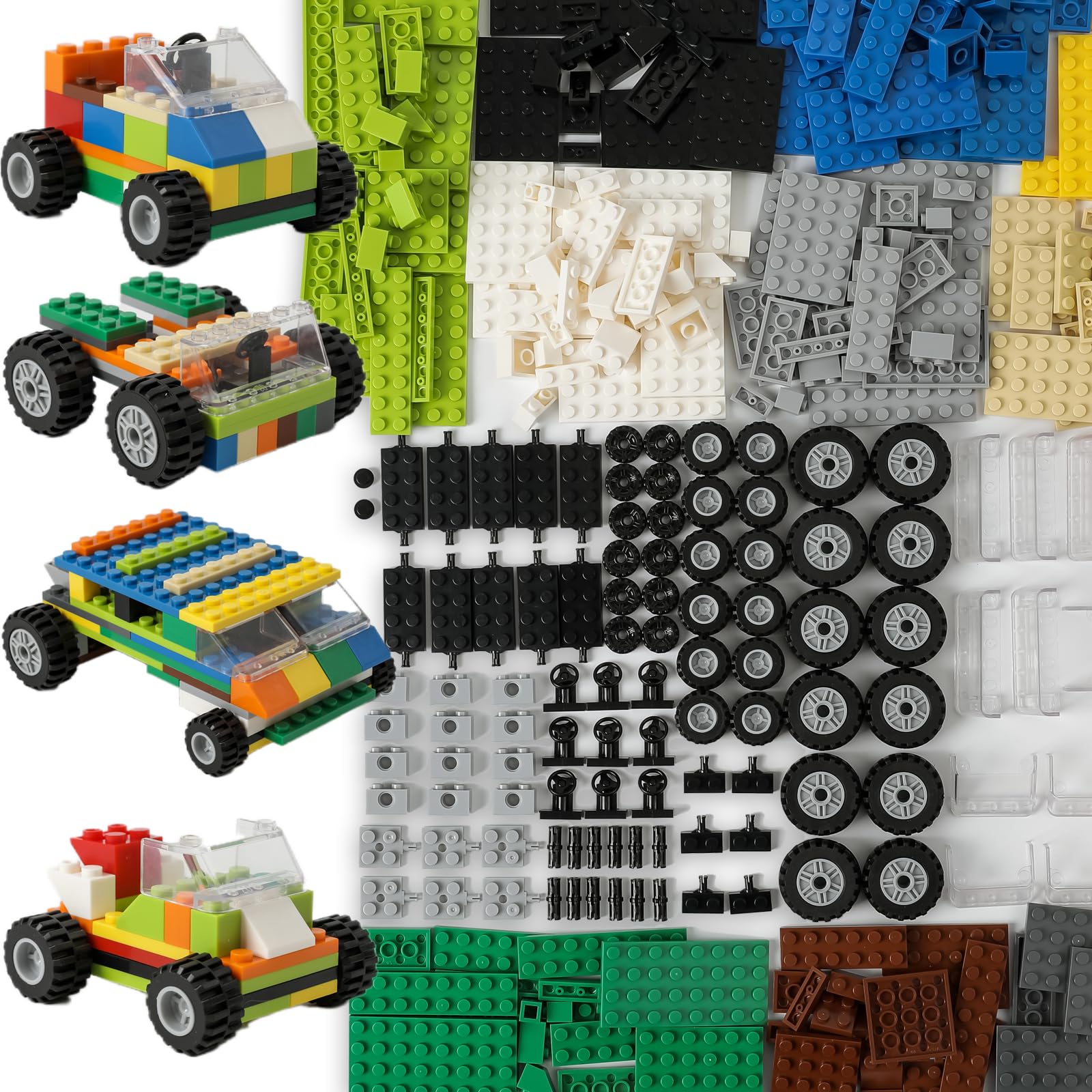 Photo 1 of HUIZDQ 450pcs Wheels and Axles Building Blocks Set