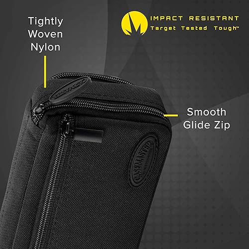 Miniatura 2 de Casemaster Plazma Plus, 3 dardos para dardos suaves y de acero con bolsillo frontal grande para dispositivos móviles, tubo de almacenamiento