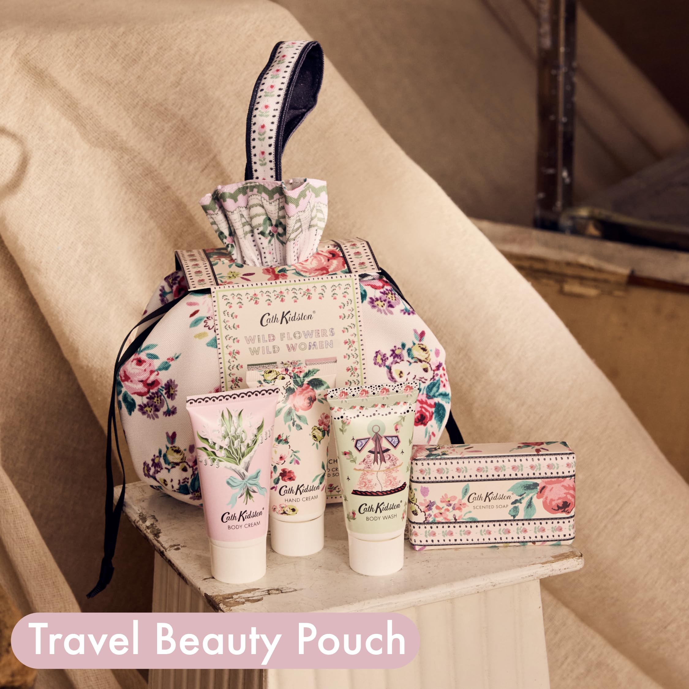 Cath Kidston Hand Cream, Body Cream and Wash 3x 30ml, Scented Soap 100g - Image 2