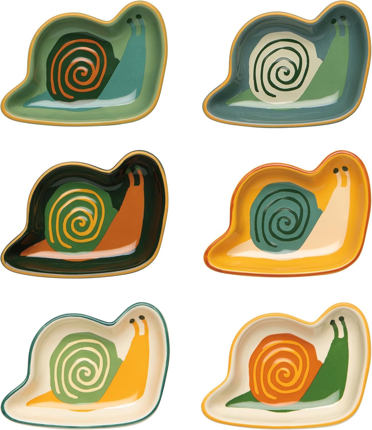 Jubilee Gnome Grown 2oz Stoneware Pinch Bowls Set of 6 Assorted