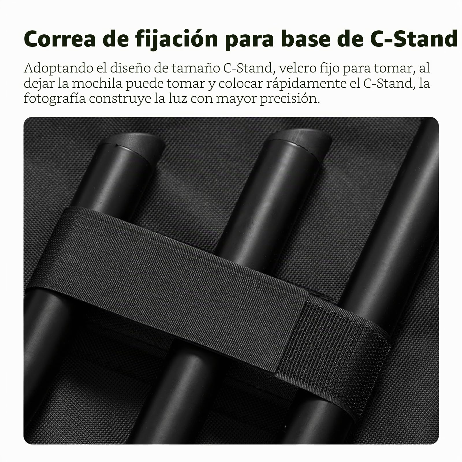 AMBITFUL PB20 C-Stand - Bolsa de transporte con soporte para fotografía (132 x 19 x 13 cm), gris, Bolsa de transporte