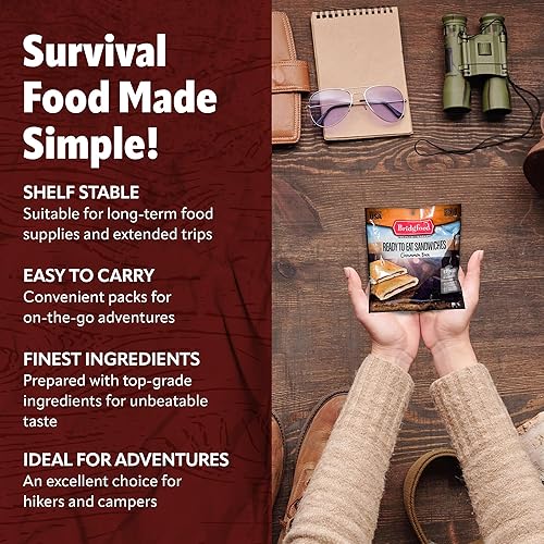 Vista 22 de Bridgford Tostada francesa rellena – Snack de desayuno estable – Paquete de 3 – Alimento nutritivo de supervivencia para camping, suministro