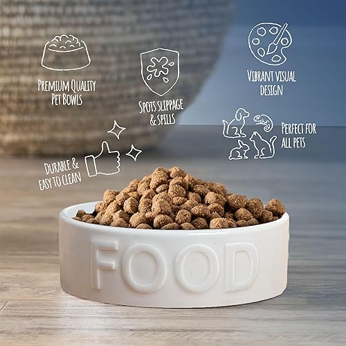 Miniatura 4 de Park Life - Cuencos de cerámica para mascotas, cuencos para alimentos y agua para perros y gatos, lindo cuenco para mascotas para perros y gatos