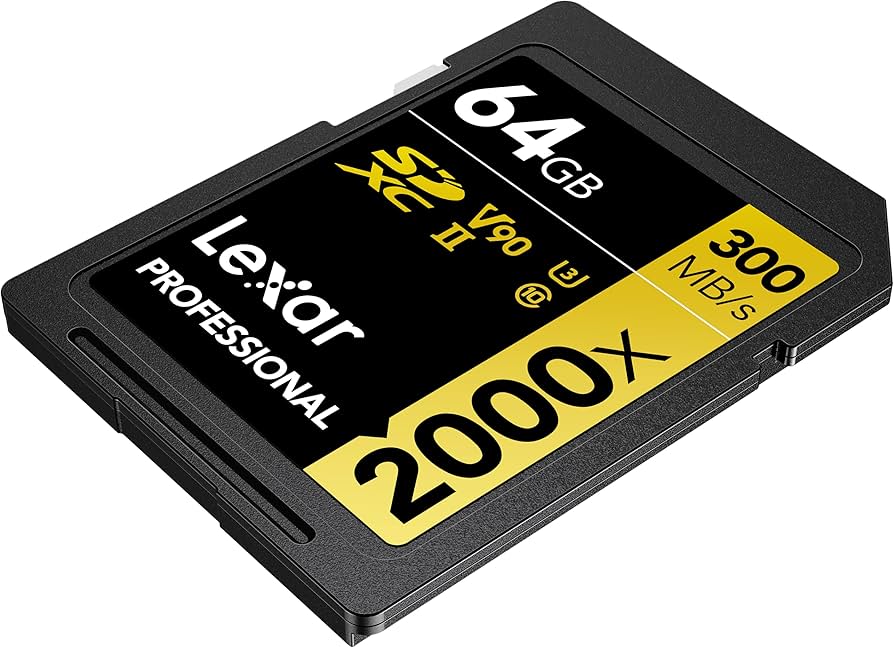 Amazon.com: Lexar Professional 64GB SDXC 2000X UHS II Read 300mb