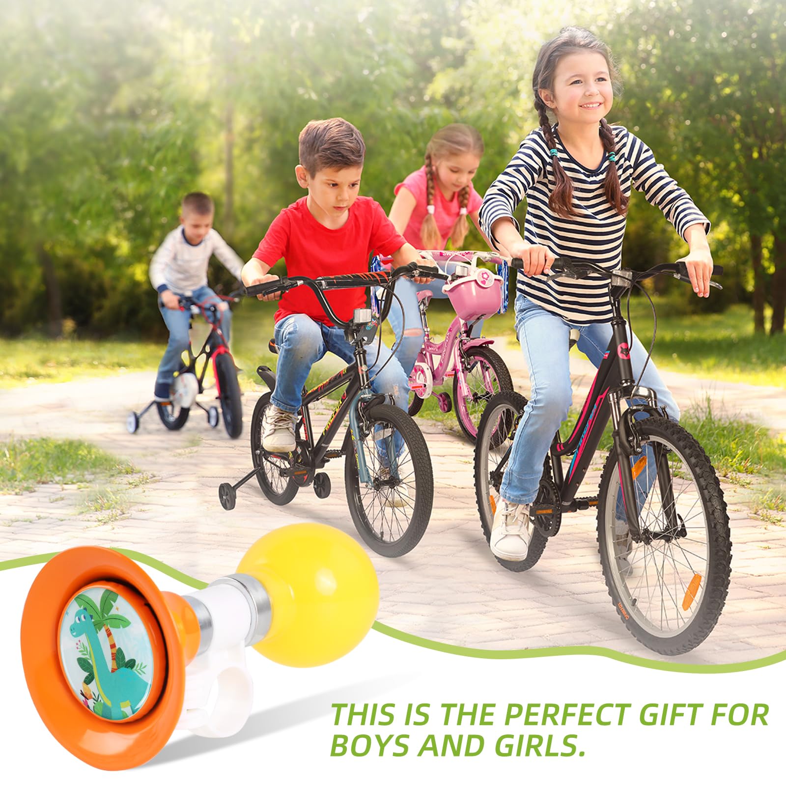 Campanello Bici Bambina, Trombetta Bicicletta per Biciclette Scooter Triciclo
