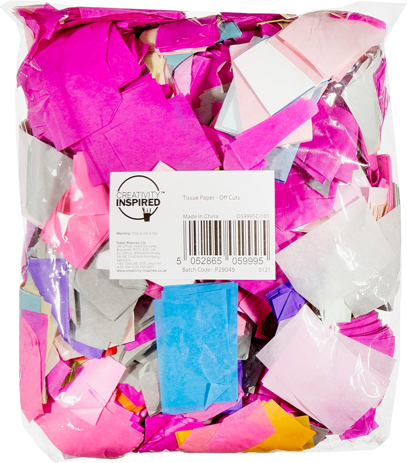 Creativity 500 g Tissue Paper Off-Cuts, Assorted Colours