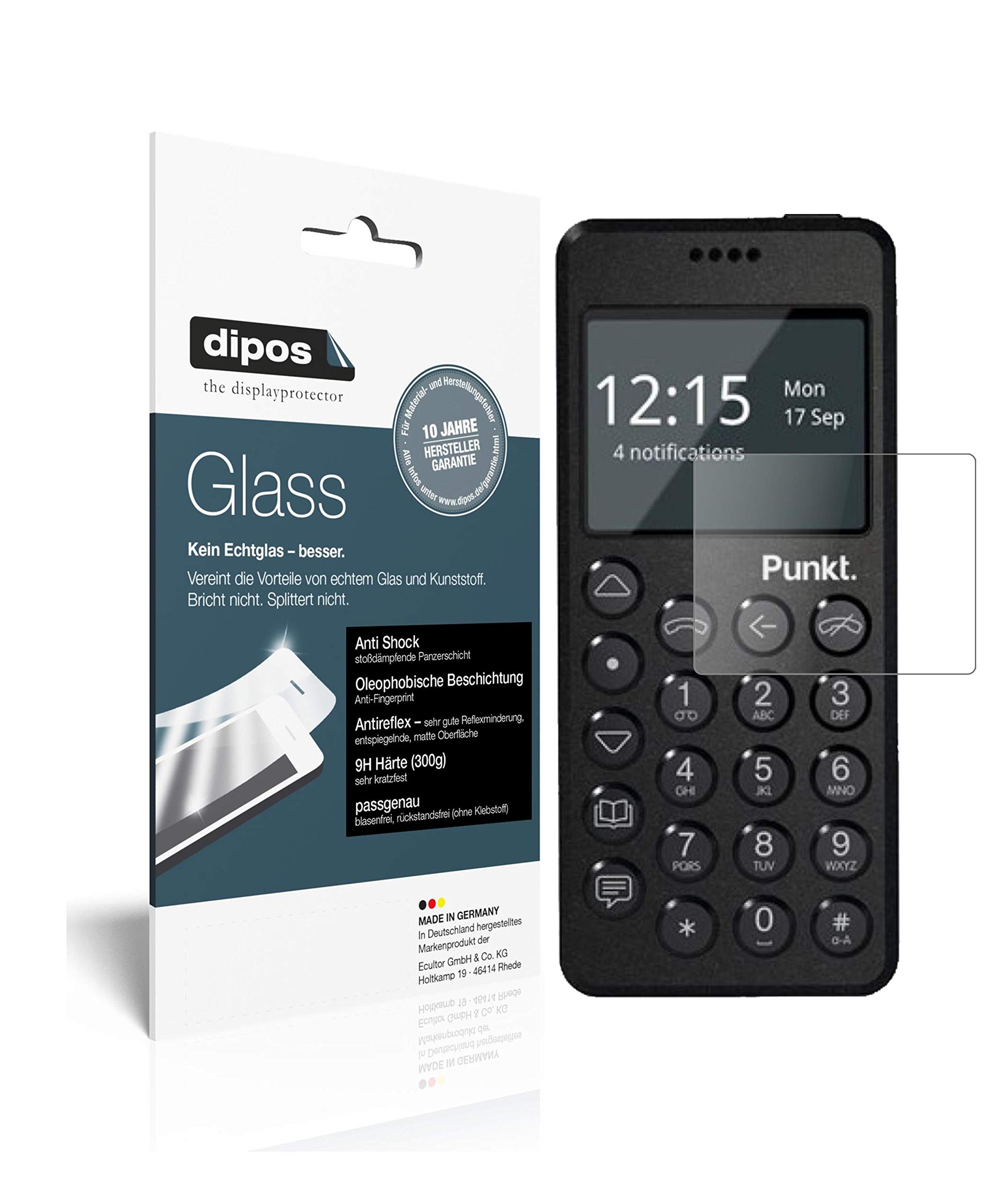 4x Pellicola Protettiva per Punkt MC02 Protezione Schermo Claro Display dipos