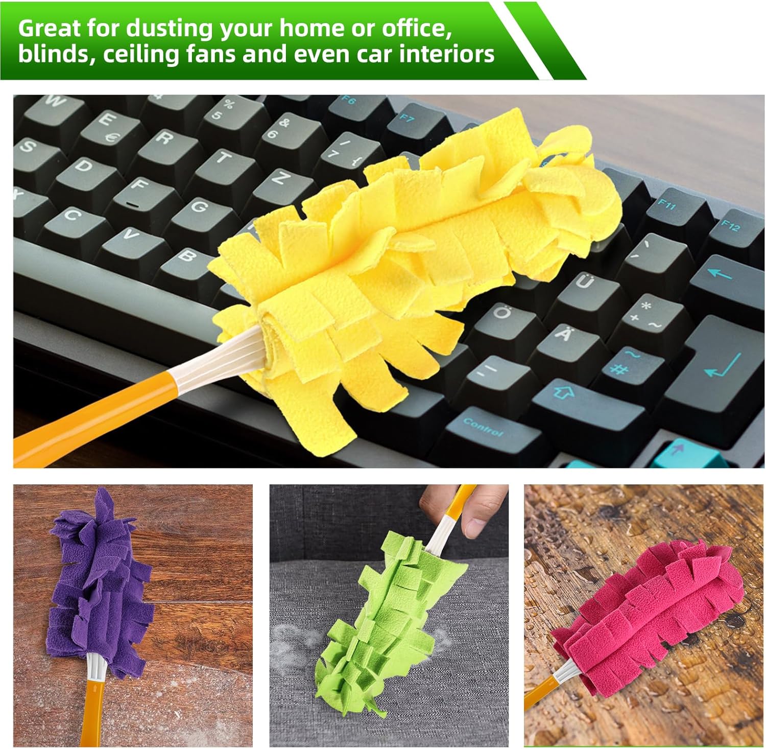 Reble Duster Refill pitable with Swiffer Duster - Washable Heavy