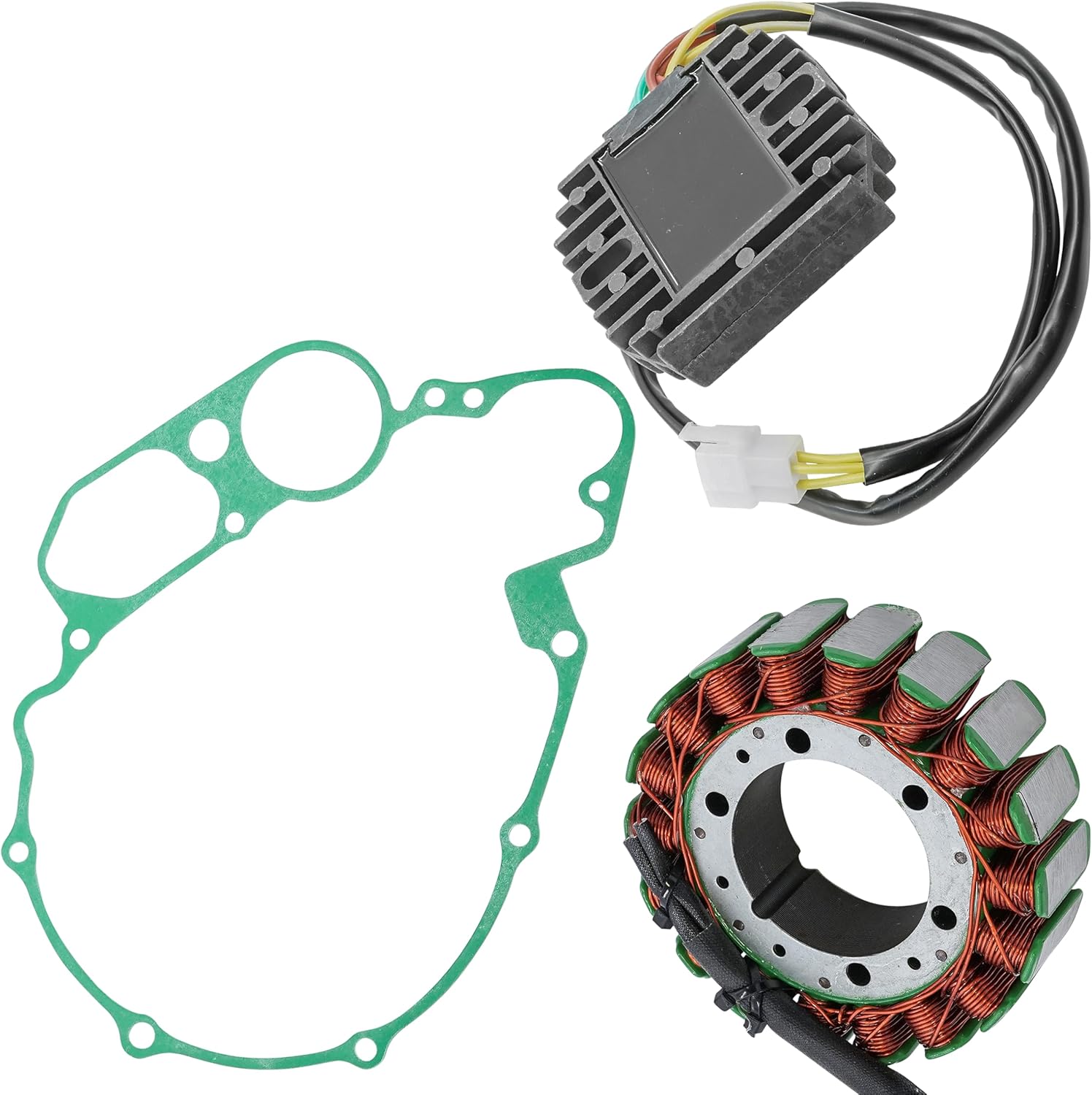 Caltric Stator & Gasket & Regulator Compatible With Honda Vt1100C Vt-1100C Shadow 1100 C 1987-1996