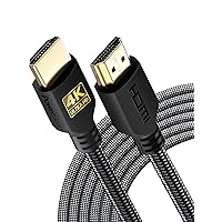 PowerBear Cavo HDMI 4K 6 m | Alta velocità, nylon intrecciato e connettori dorati