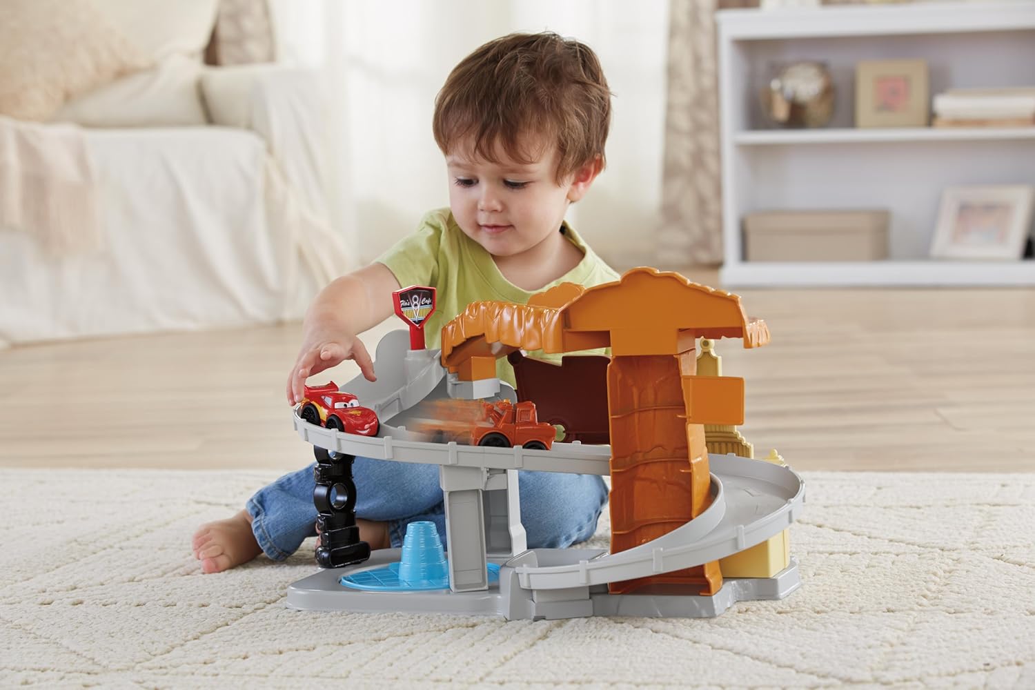 Big Sale Fisher-Price Little People Wheelies: Cars Radiator Springs Playset