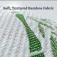 Vista 4 de OMEO Paquete de 2 almohadas de rayón de tamaño estándar derivado de bambú para dormir de espuma viscoelástica triturada para dormir de lado, espalda